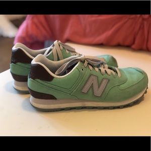 Mint Green Suede New Balance
